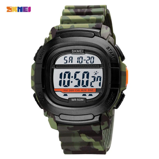 Skmei – 1657 – Sports 50M Waterproof Digital – Army